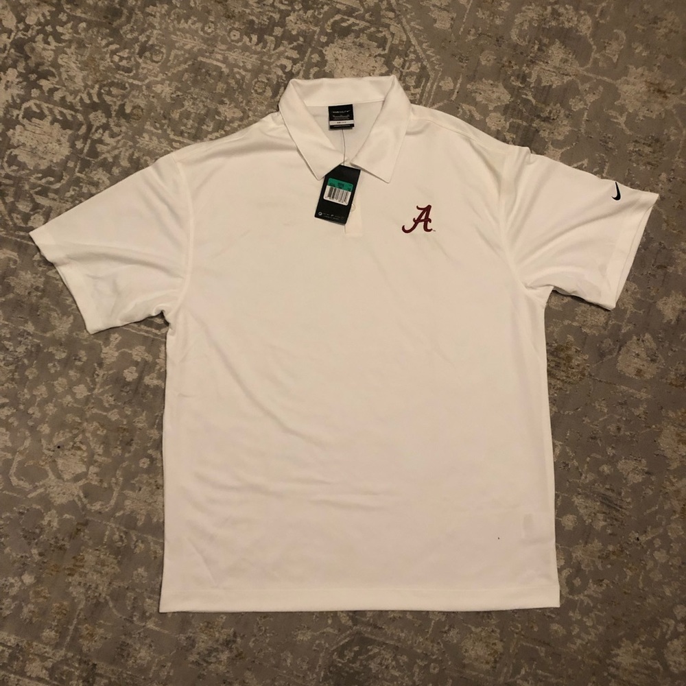 Alabama Crimson Tide White Nike Golf Polo - ALL OFFERS CONSIDERED!!